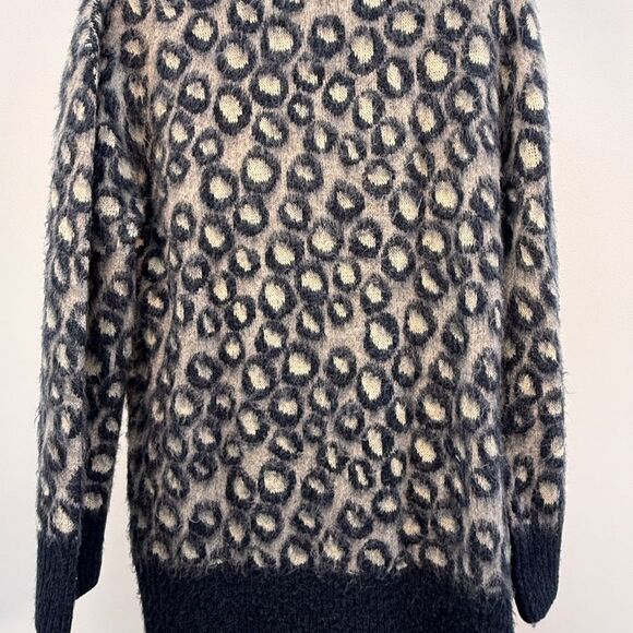 Current Elliott Soft Oversized The Cali Leopard Print Sweater XS NWT - Picture 6 of 7